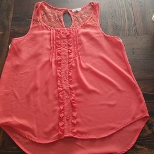 Coral tank top